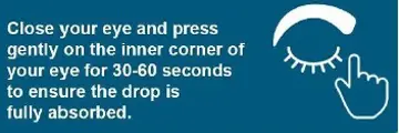 Instructions for using eye drops during Ramadan