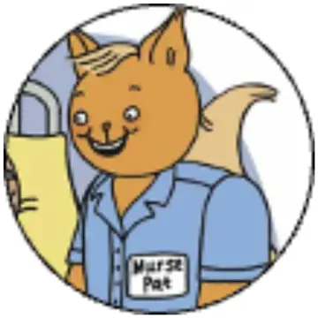 Cartoon animal nurse