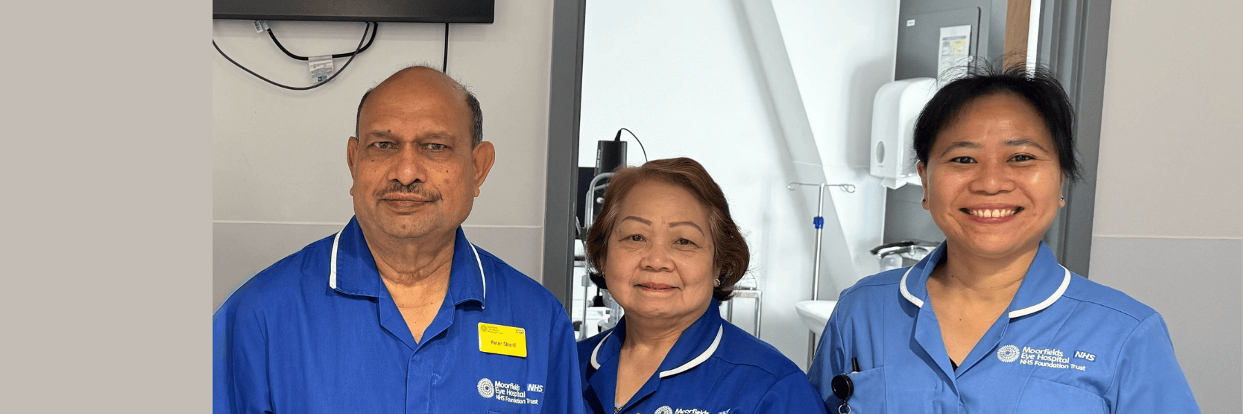 Three nurse based in Moorfields Stratford