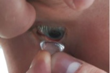 Inserting A Contact Lens 