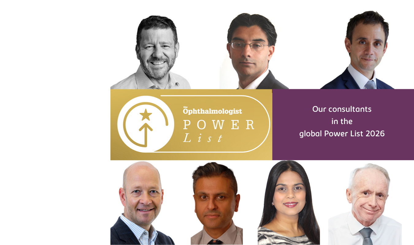 Moorfields Private consultants in the global Power List 2026