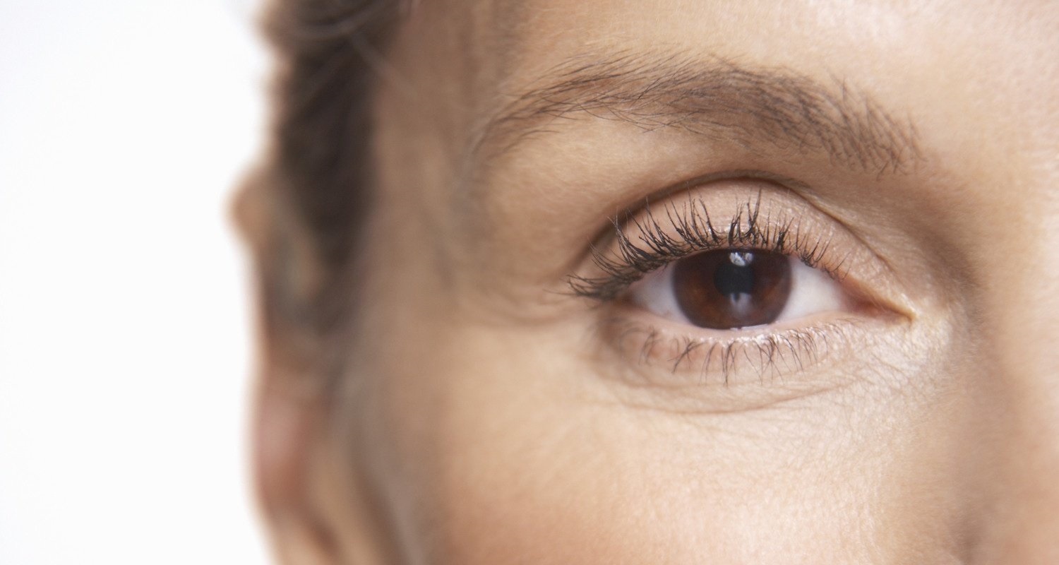 A woman's face fragment with her eye