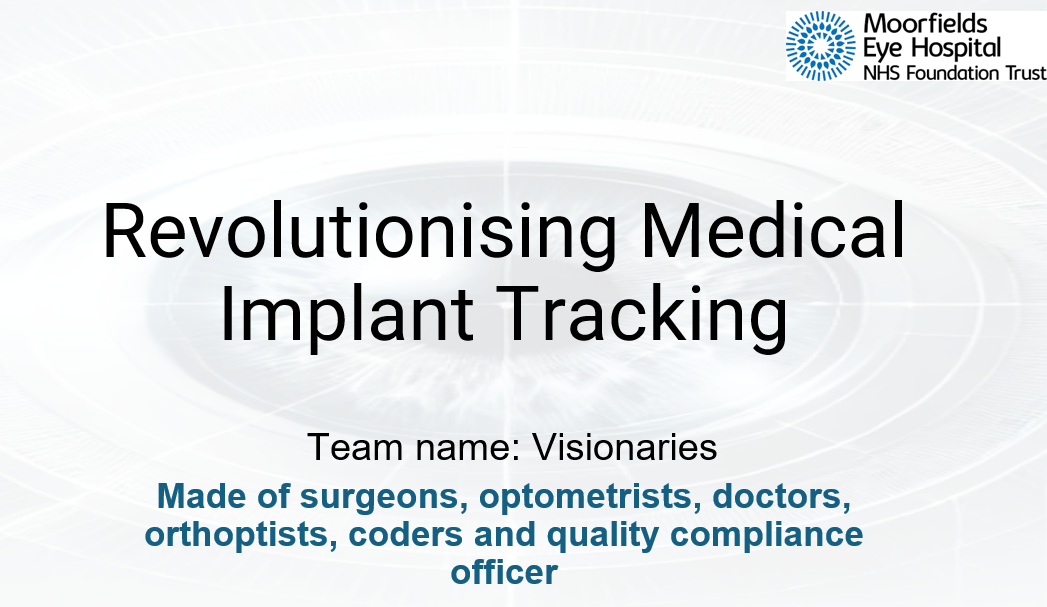 Revolutionising Medical Implant Tracking coversheet