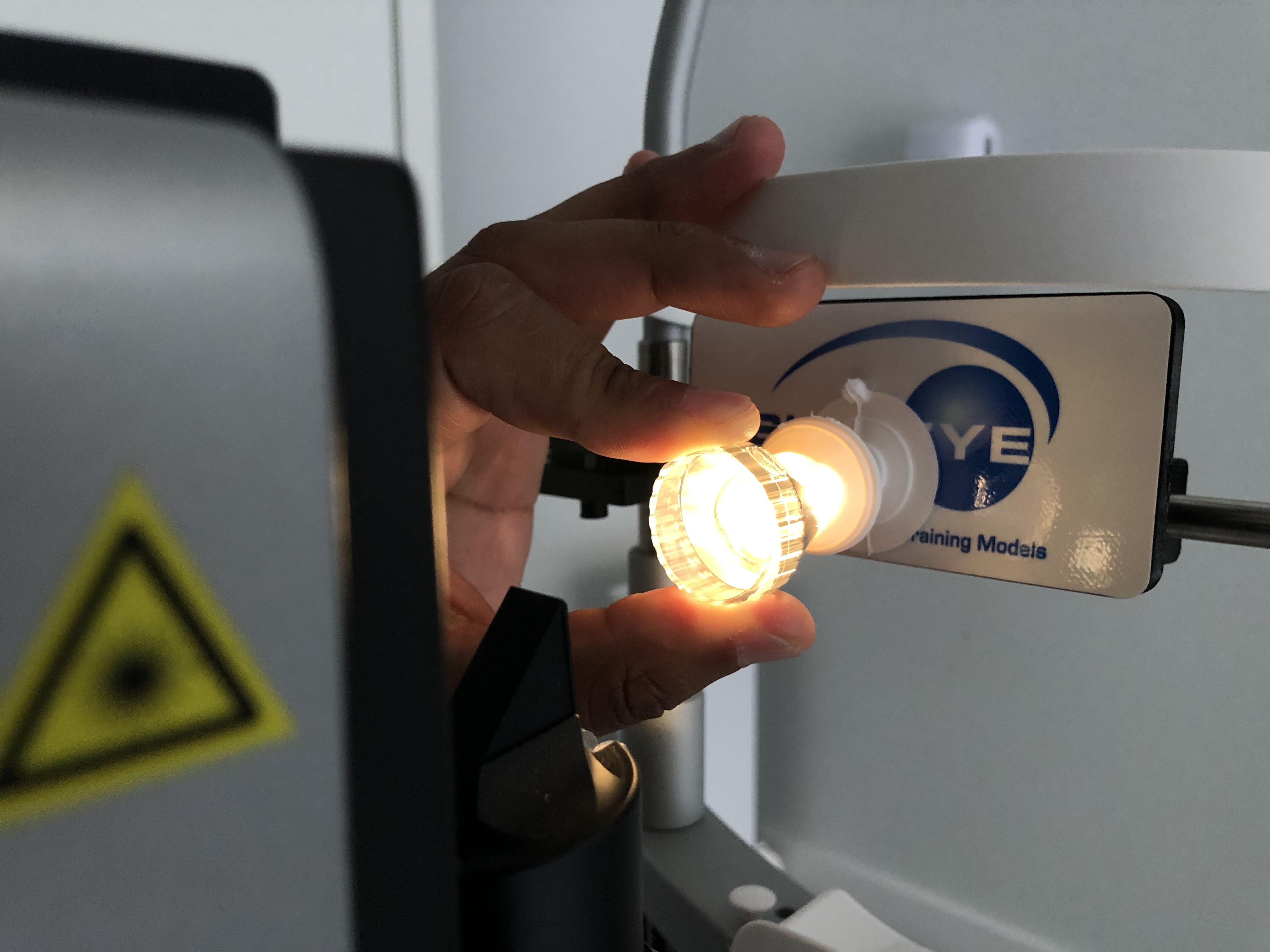 Close up laser machine 