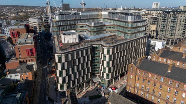 Ariel view of the new Moorfields and UCL centre