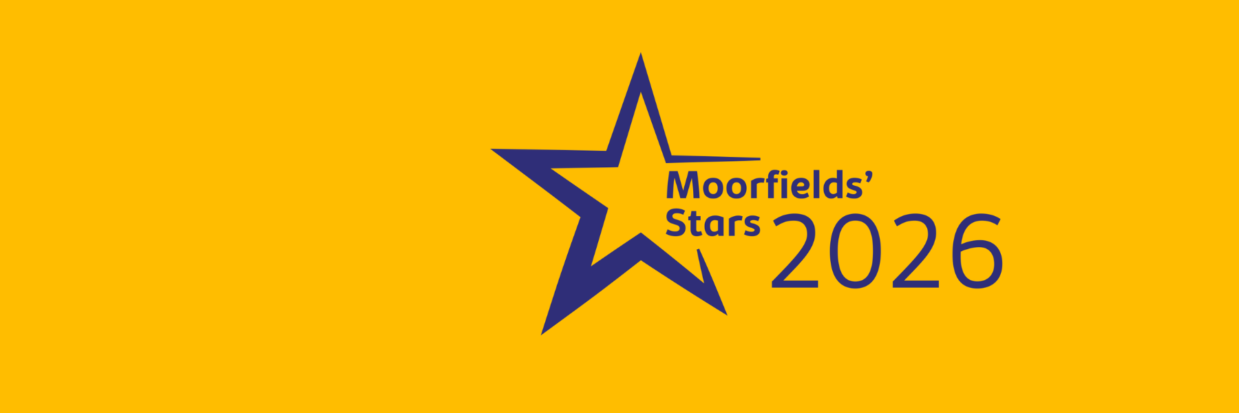 Moorfields stars 2026 banner