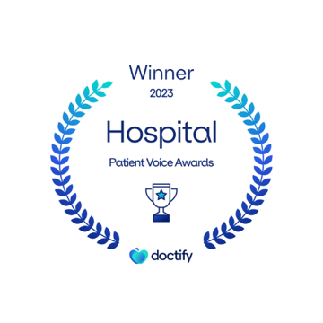 Doctify Patients Voice Awards Winner 2023 Hospital Dark Small image