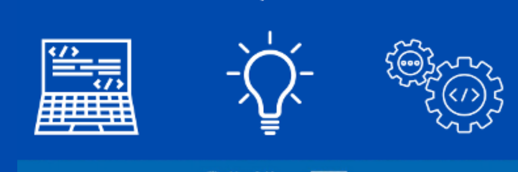 Hackday 25 blue icon banner