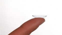 Photo of Soft Contact Lens before insertion